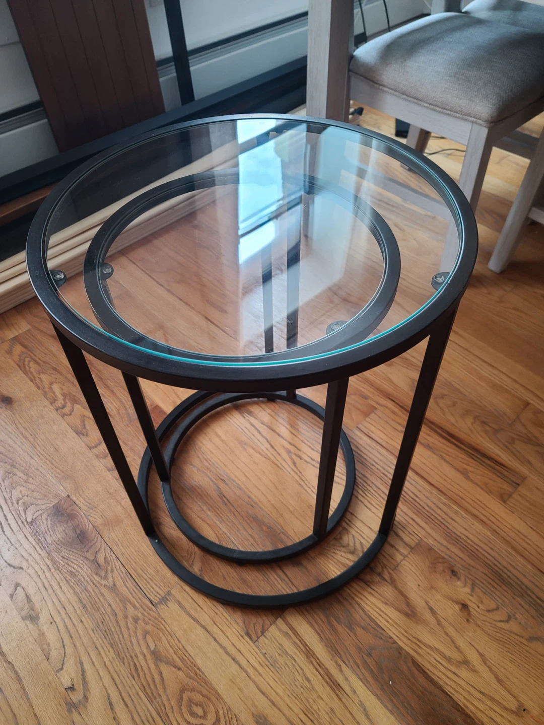 Glass Side Tables Set of 3 - photo 5