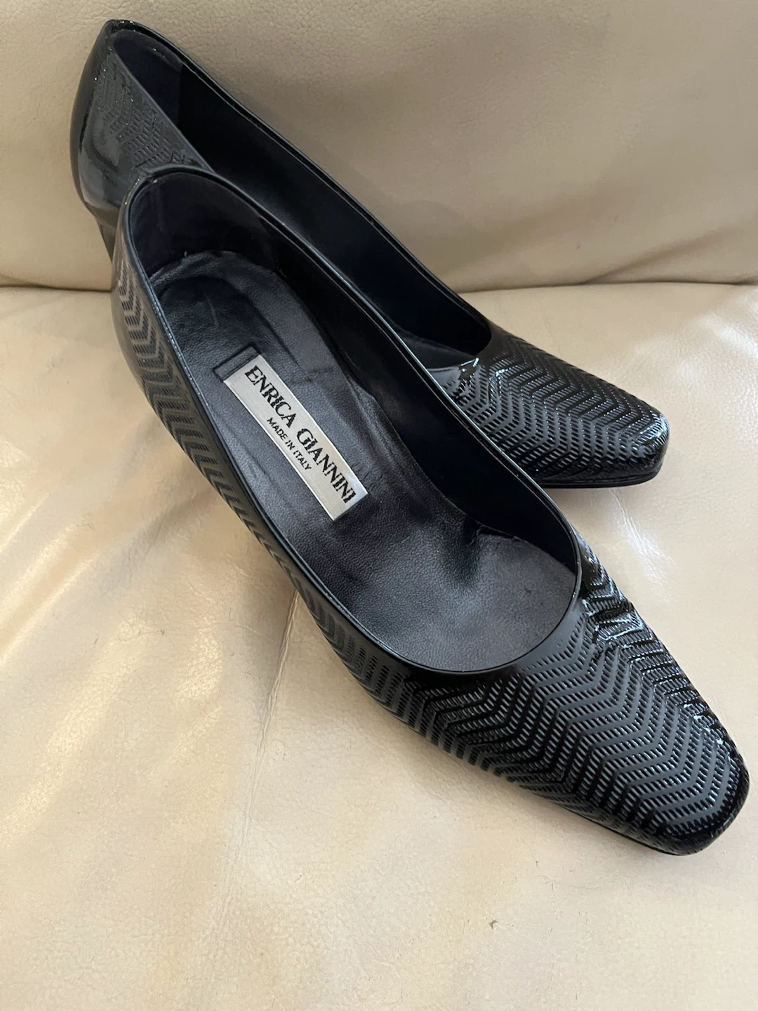 Enrica Gianni Paten Leather Heels size 37