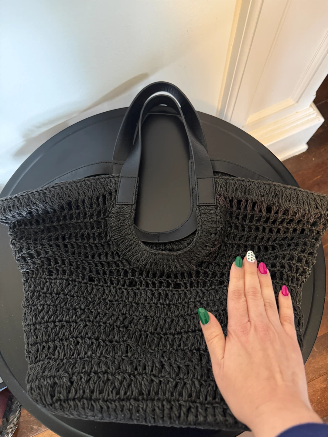 COS Black Woven Tote Bag - photo 2