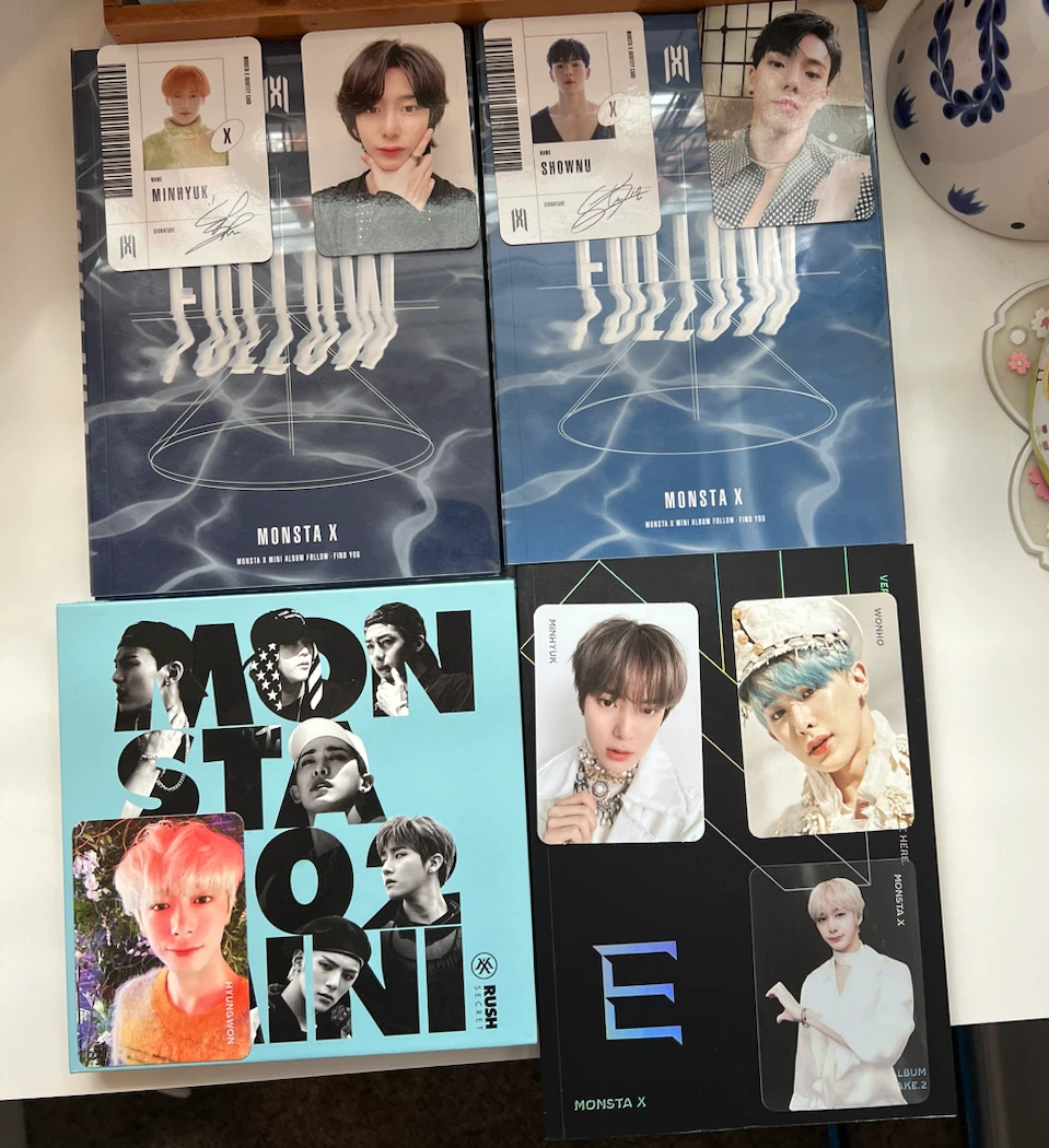 Kpop MONSTAX + Wonho Solo Albums