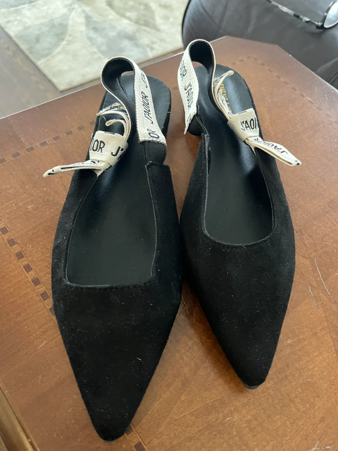 Black Flats with J'ADIOR Strap - photo 3