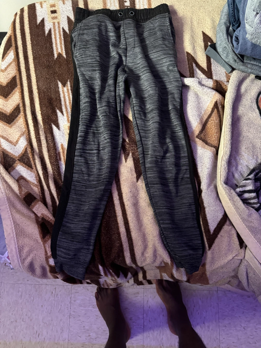 Grey Heather Athletic Joggers