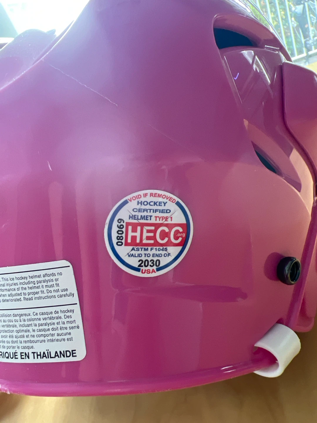 Bauer Pink Hockey Helmet with Cage - photo 2