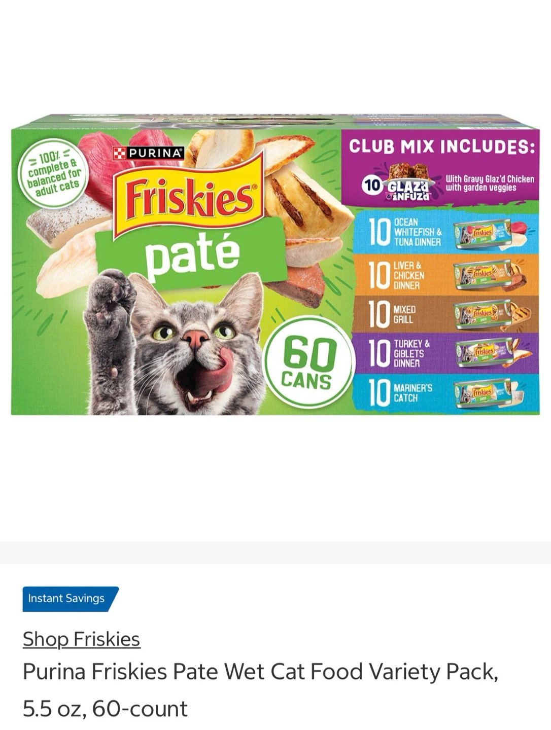 Paté food cat