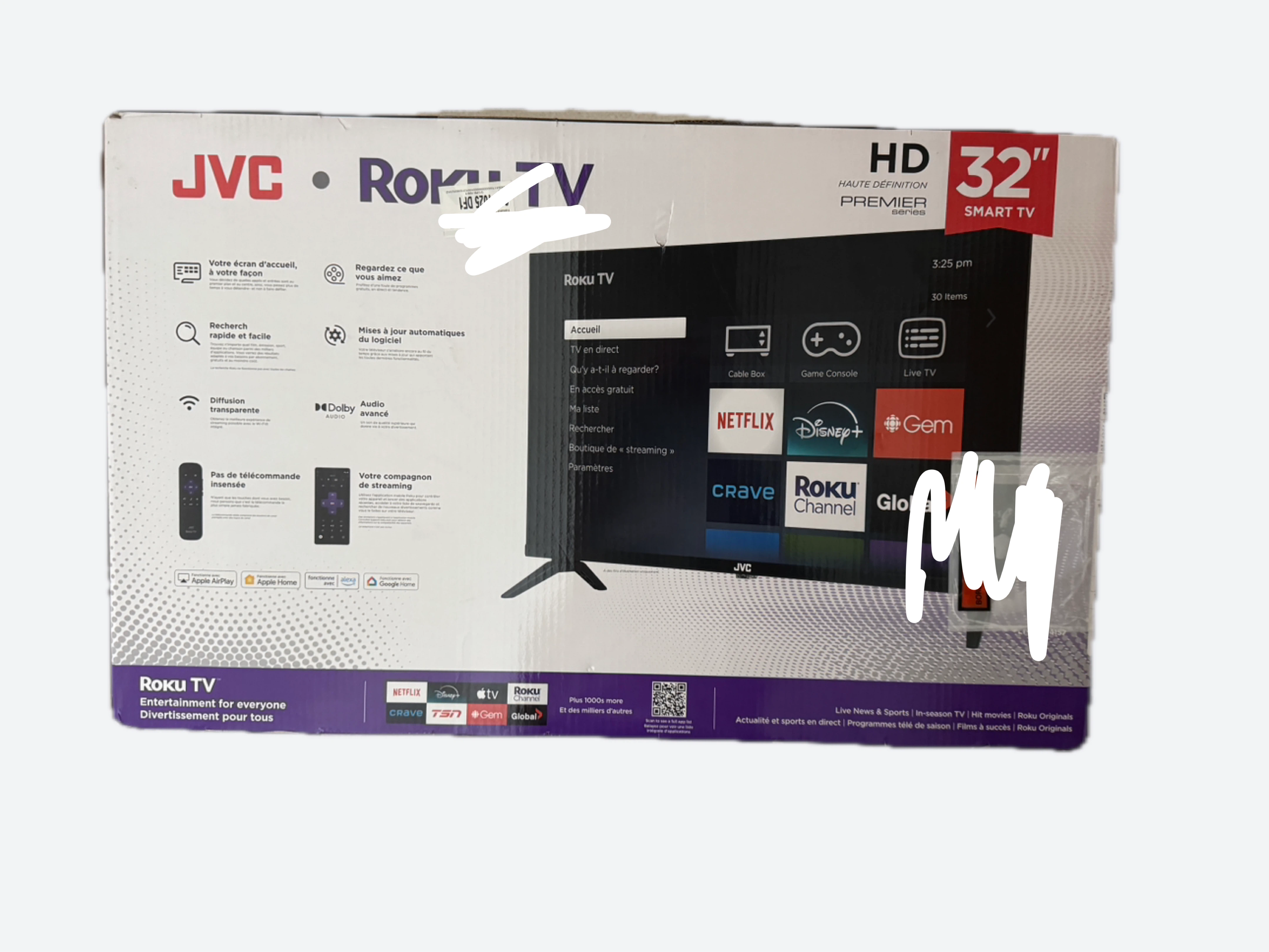 JVC 32" HD Roku Smart TV - photo 2
