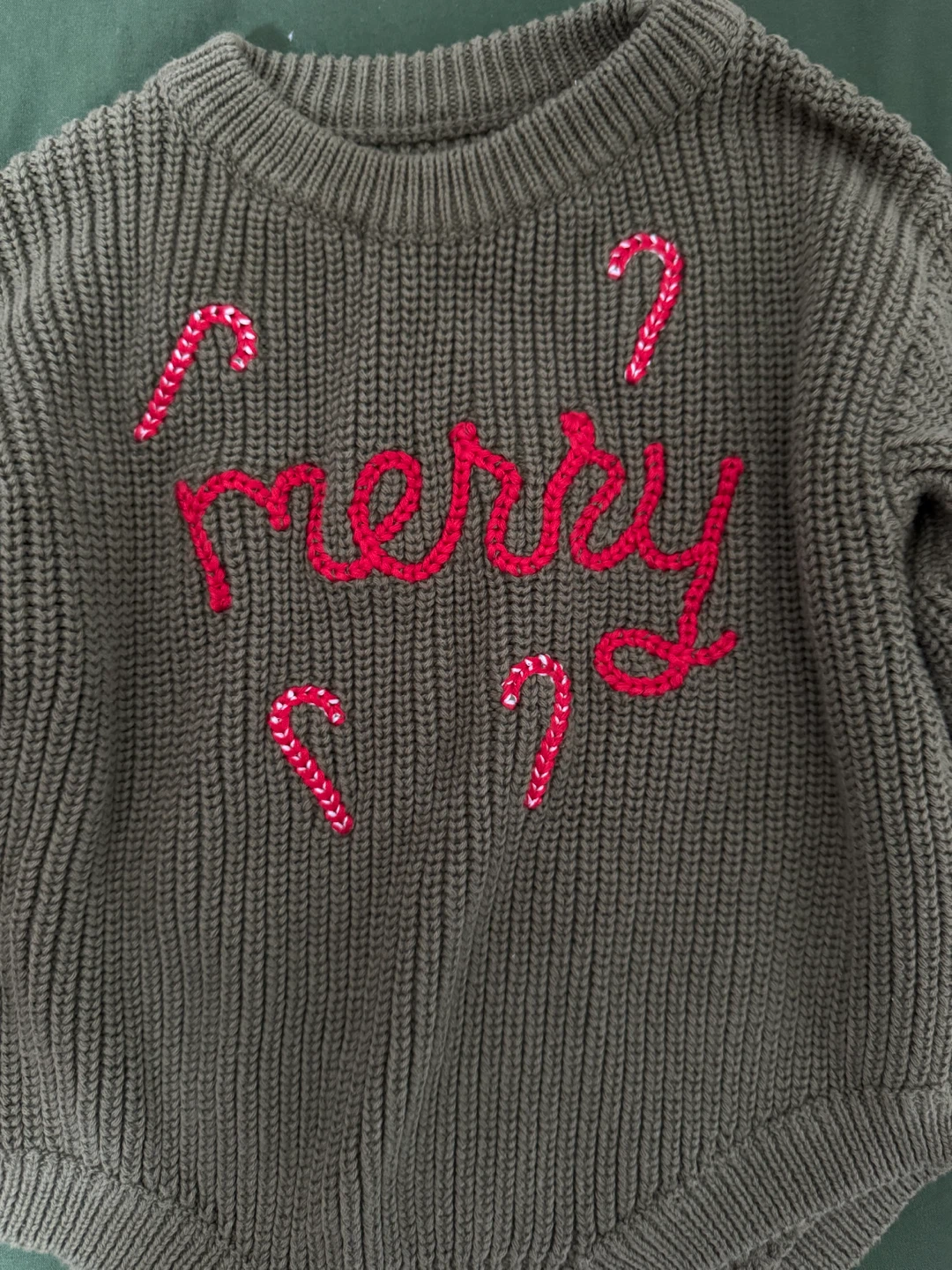Baby’s First Christmas Sweater Romper