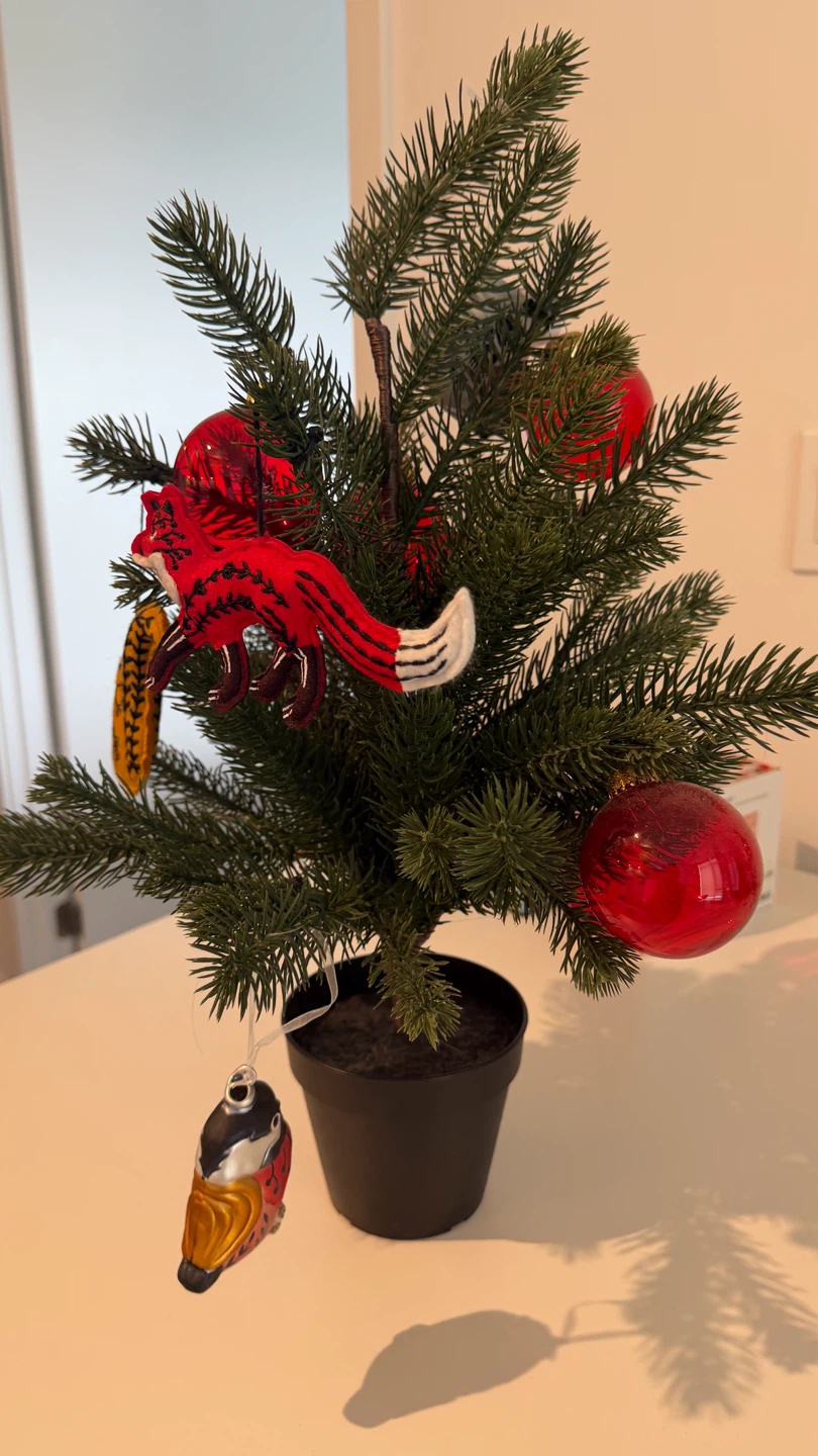 Small Christmas Tree with Ornaments