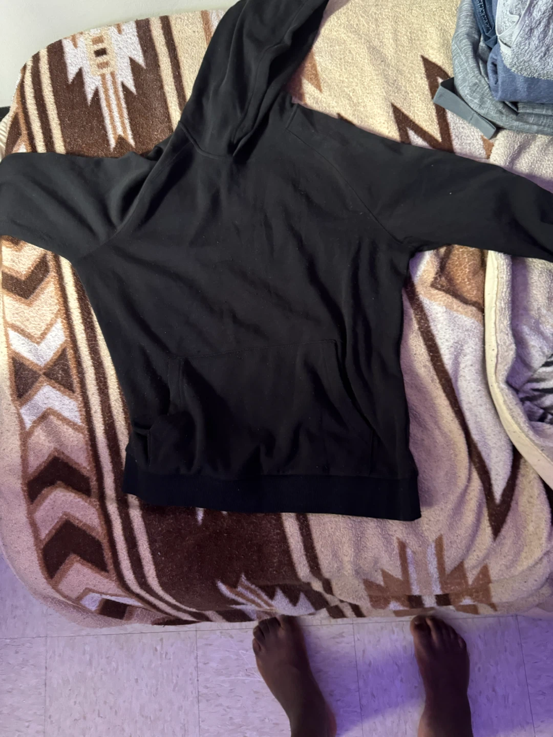 Black Hoodie with Front Pocket