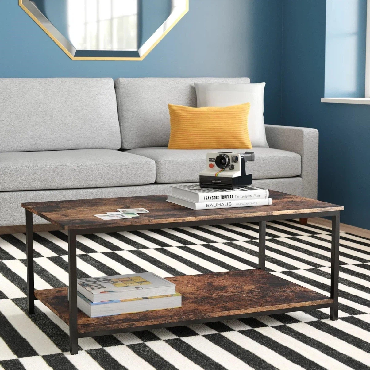 Homfa Double-Tier Coffee Table