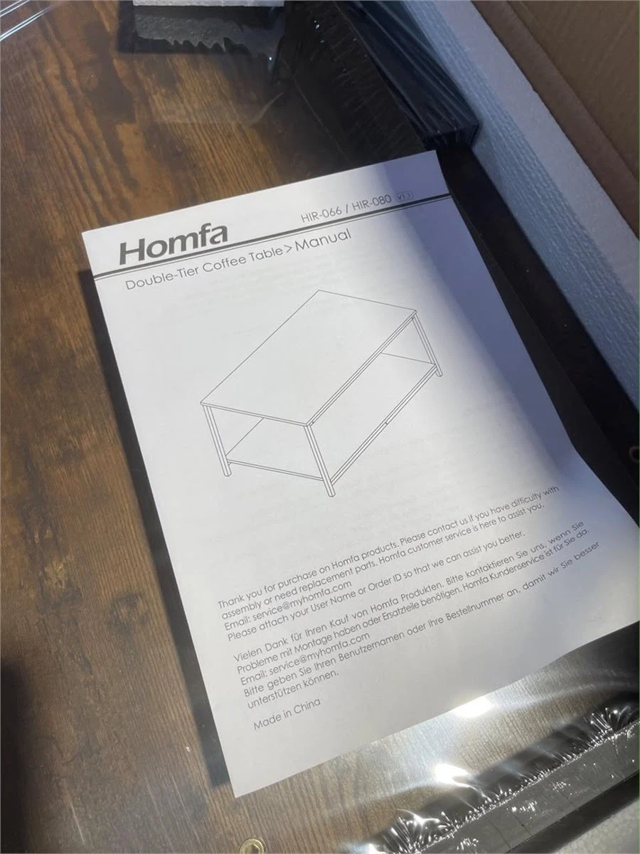 Homfa Double-Tier Coffee Table - photo 2