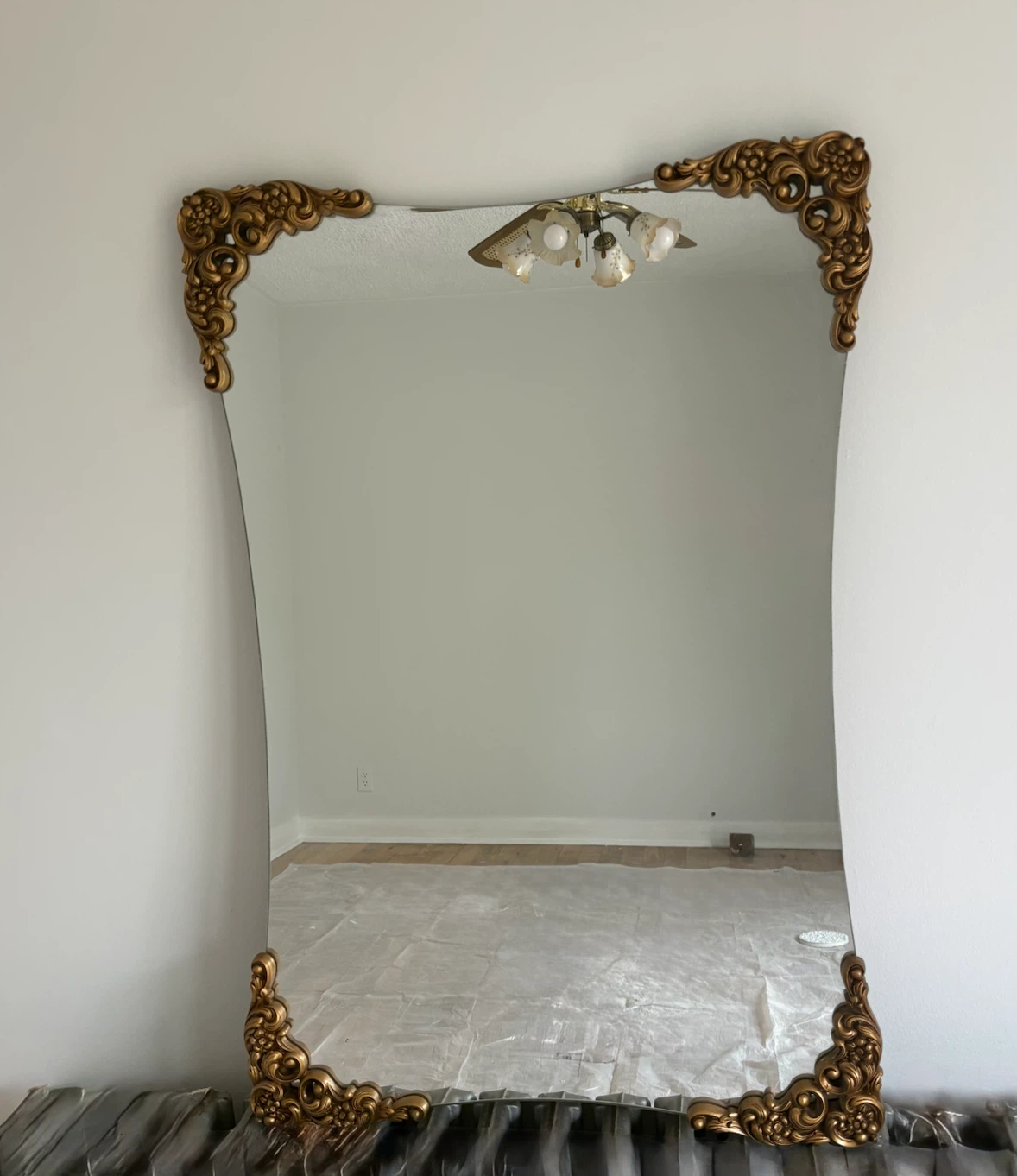 Ornate Gold Accent Mirror