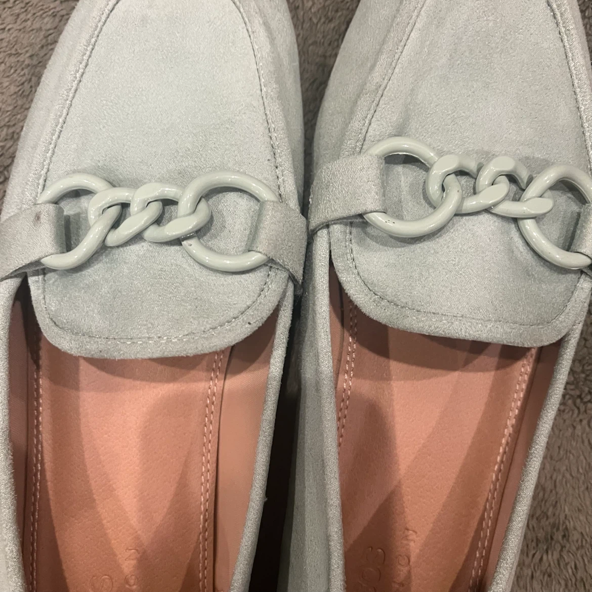 ASOS DESIGN Light green suede Loafers - photo 2