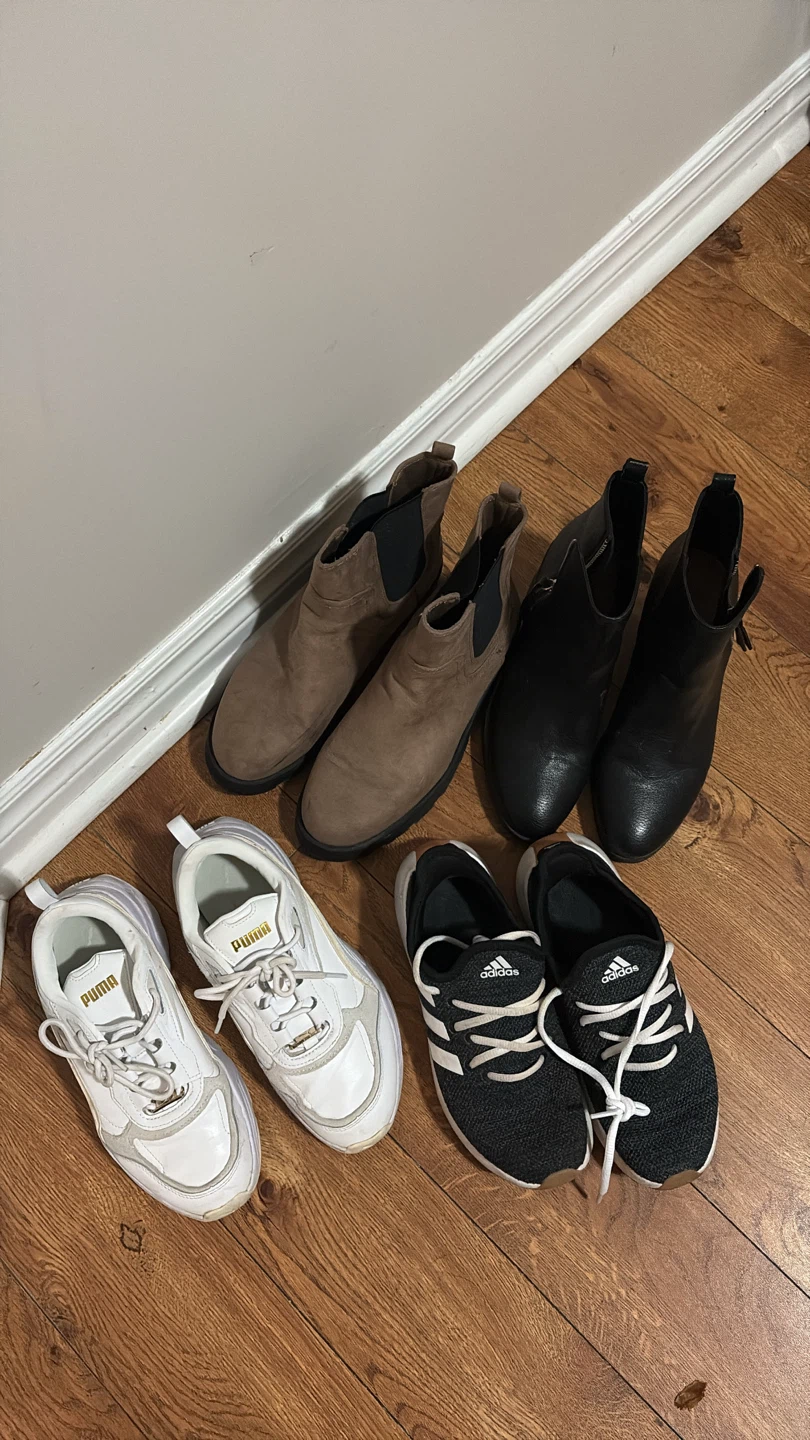 Assorted Women's Footwear - Puma, Adidas, and Boots - photo 2