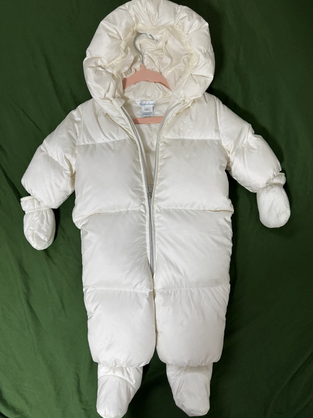 Ralph Lauren Baby Snowsuit Bunting 6M White