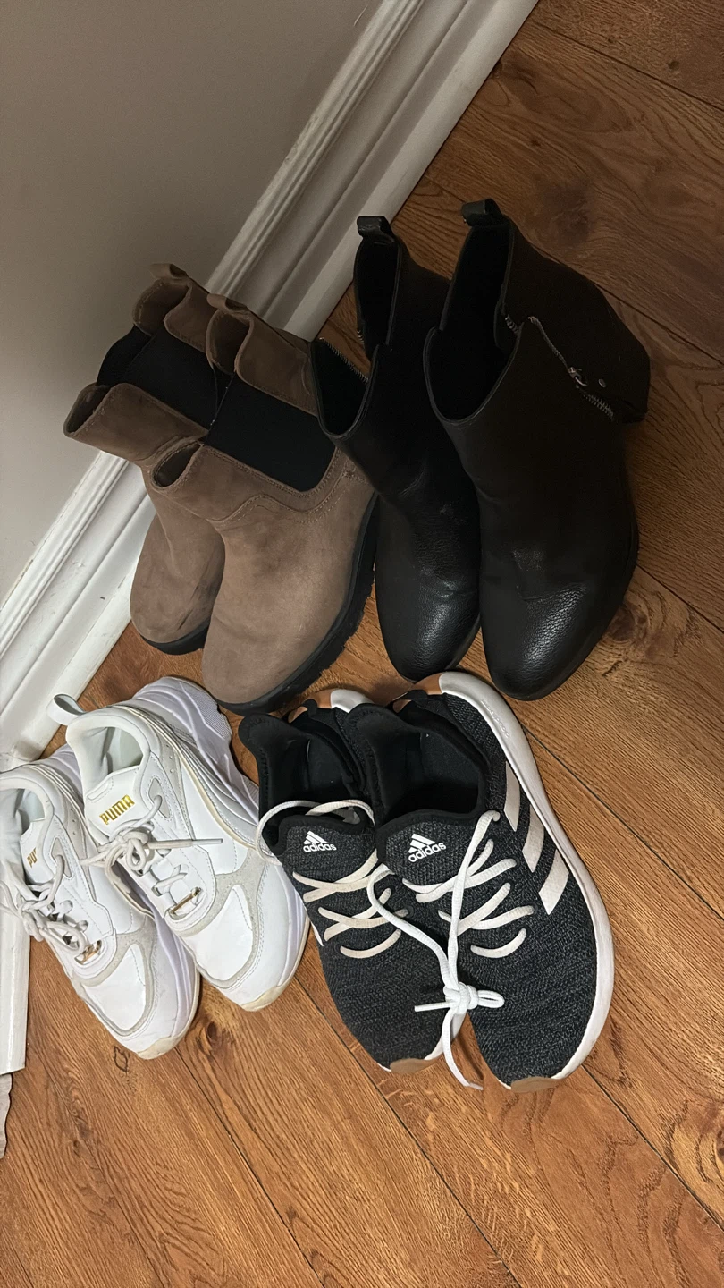 Assorted Women's Footwear - Puma, Adidas, and Boots