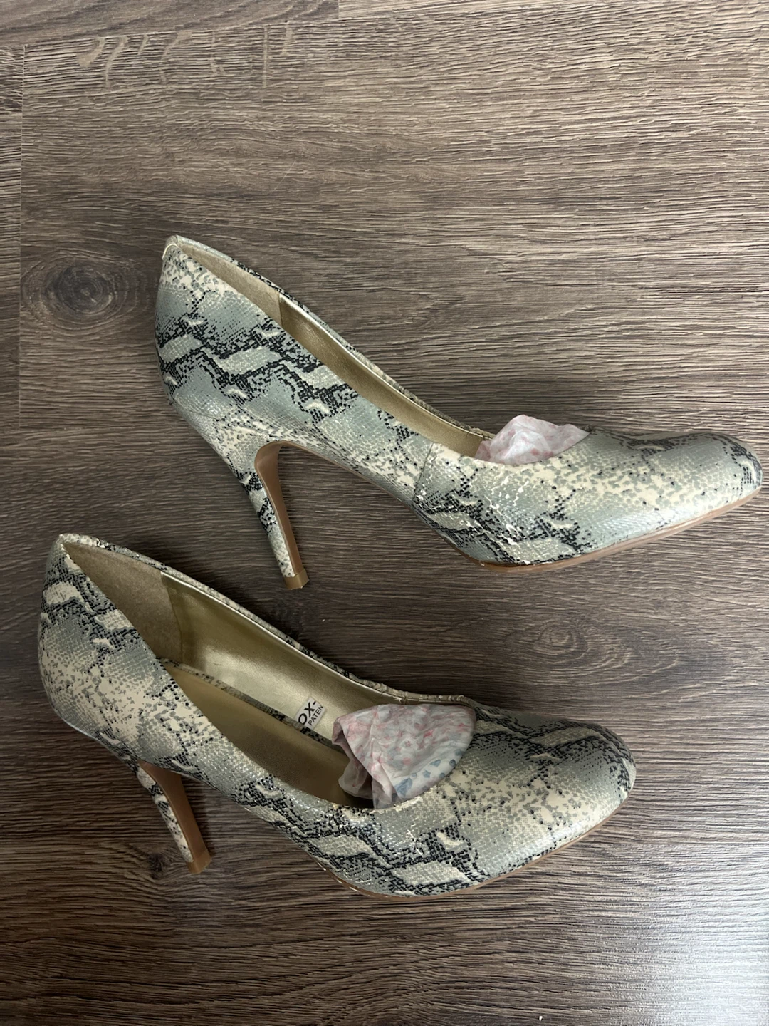 Mossimo Snakeskin Print Heels