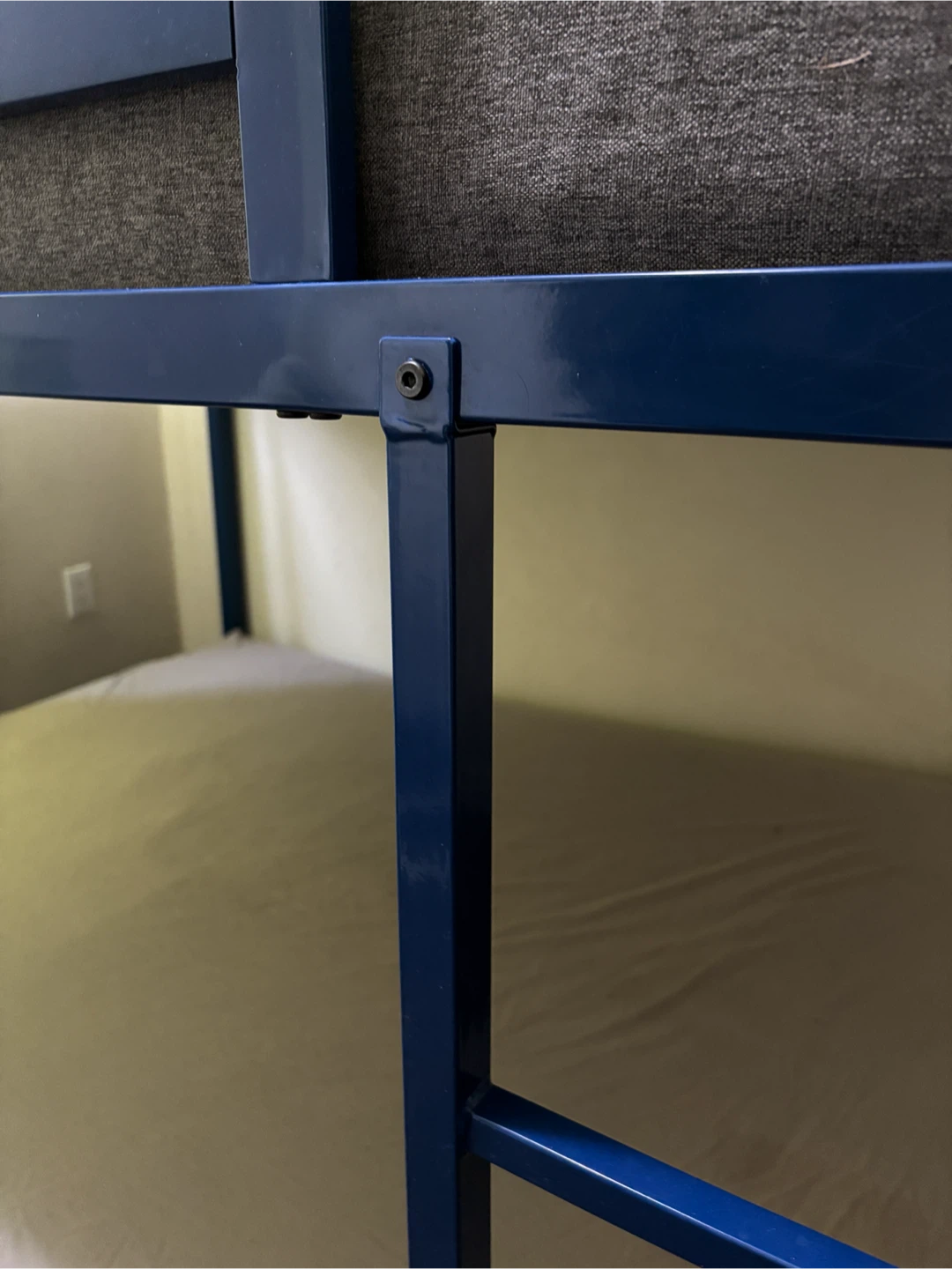 Metal Double Bunk Bed with one (top) Mattress - photo 4
