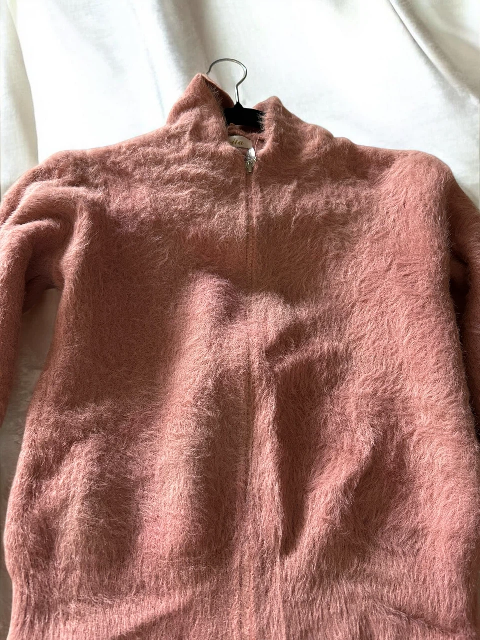 Pink Fuzzy Zip-Up Hoodie - photo 2