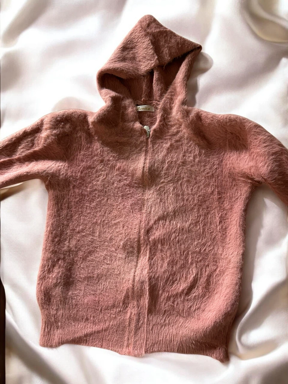 Pink Fuzzy Zip-Up Hoodie - photo 3