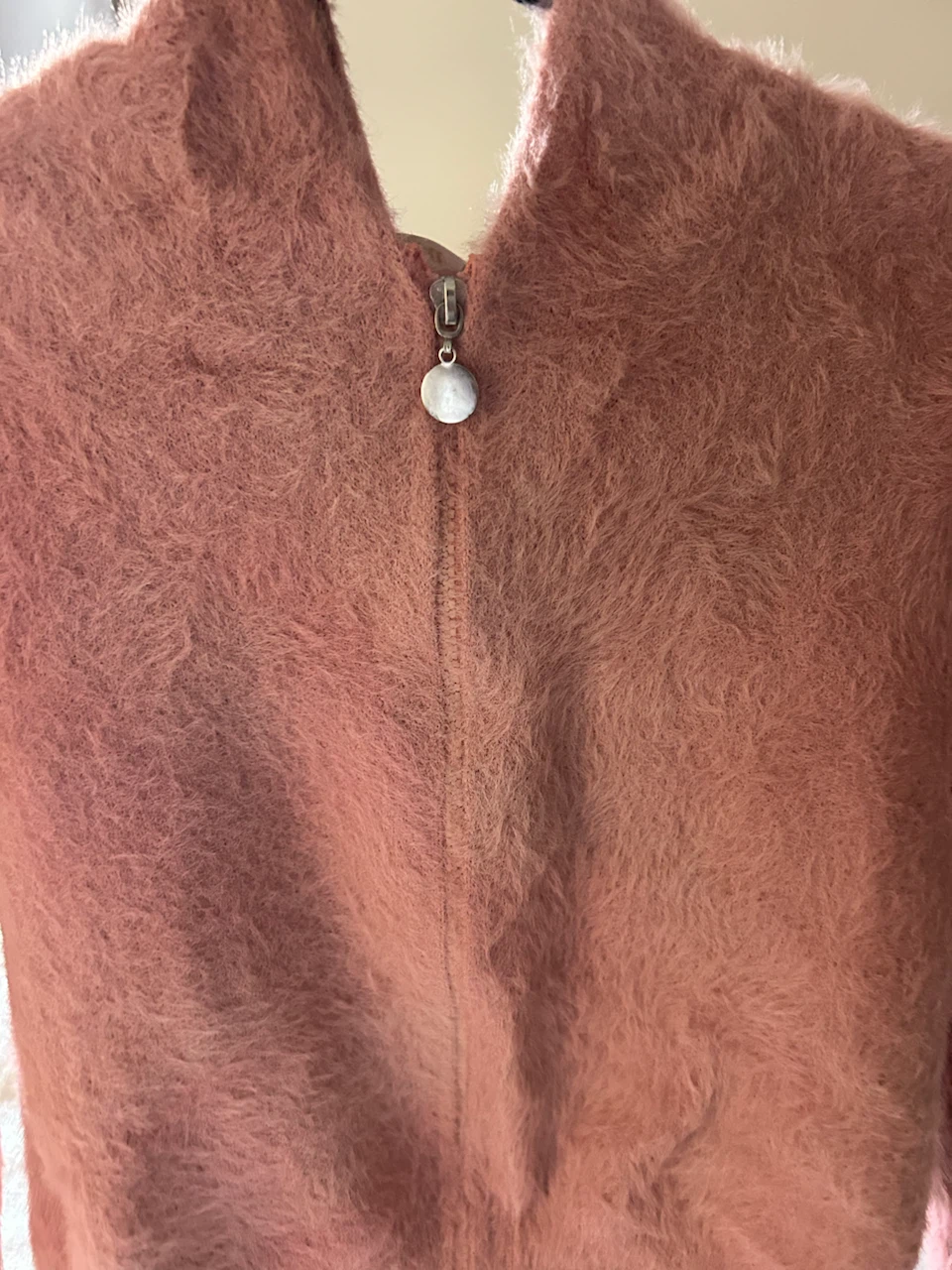 Pink Fuzzy Zip-Up Hoodie - photo 5