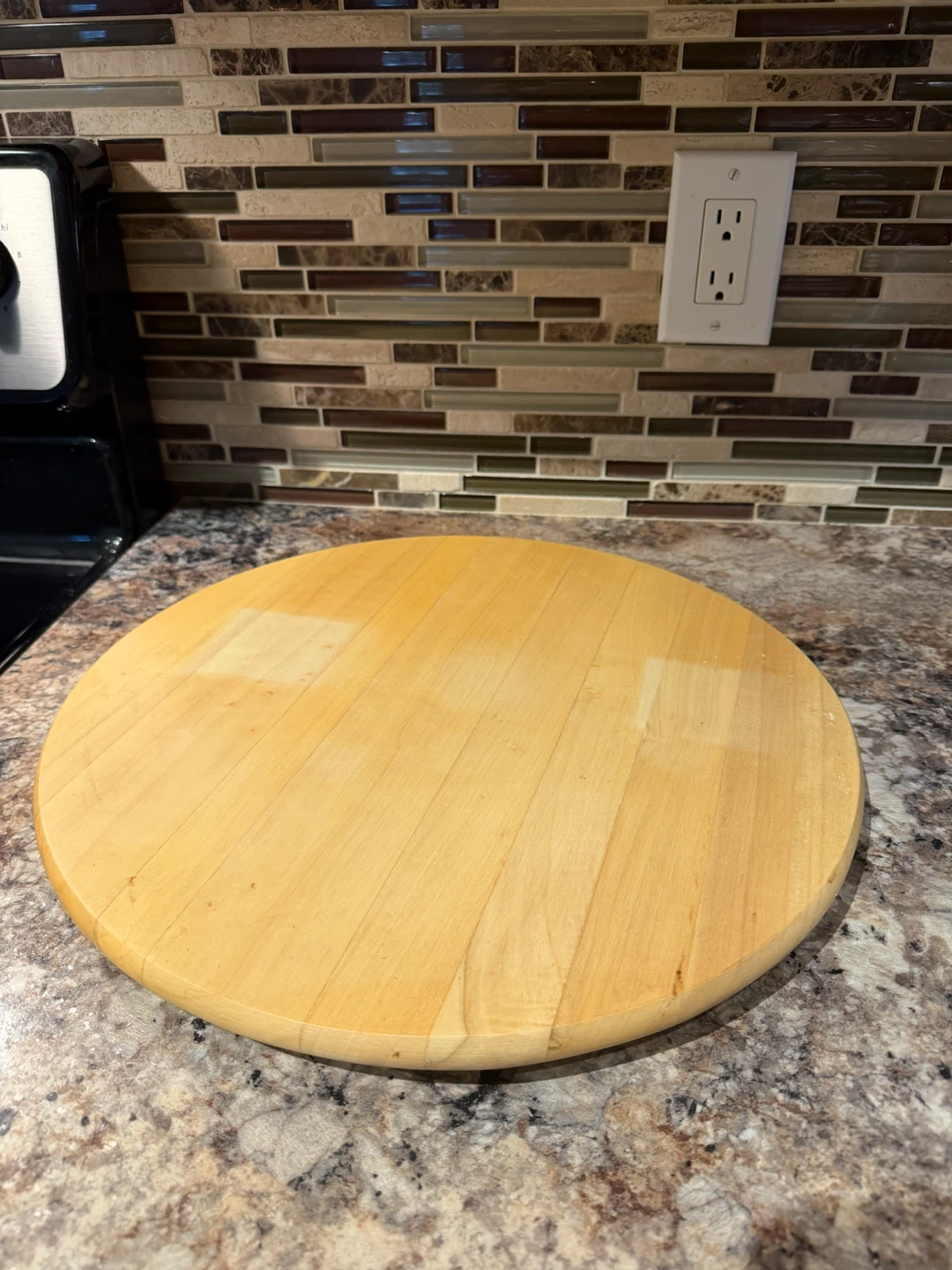 Wooden lazy Susan