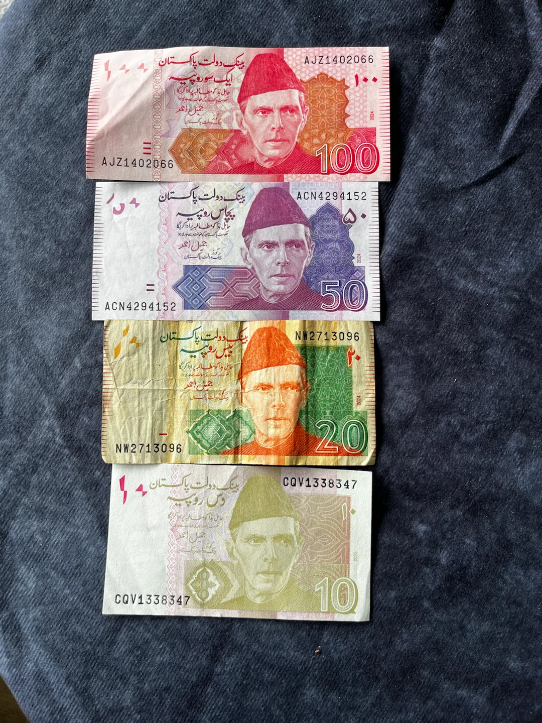 Pakistan Currency Banknotes - 10, 20, 50, 100 Rupees - photo 4