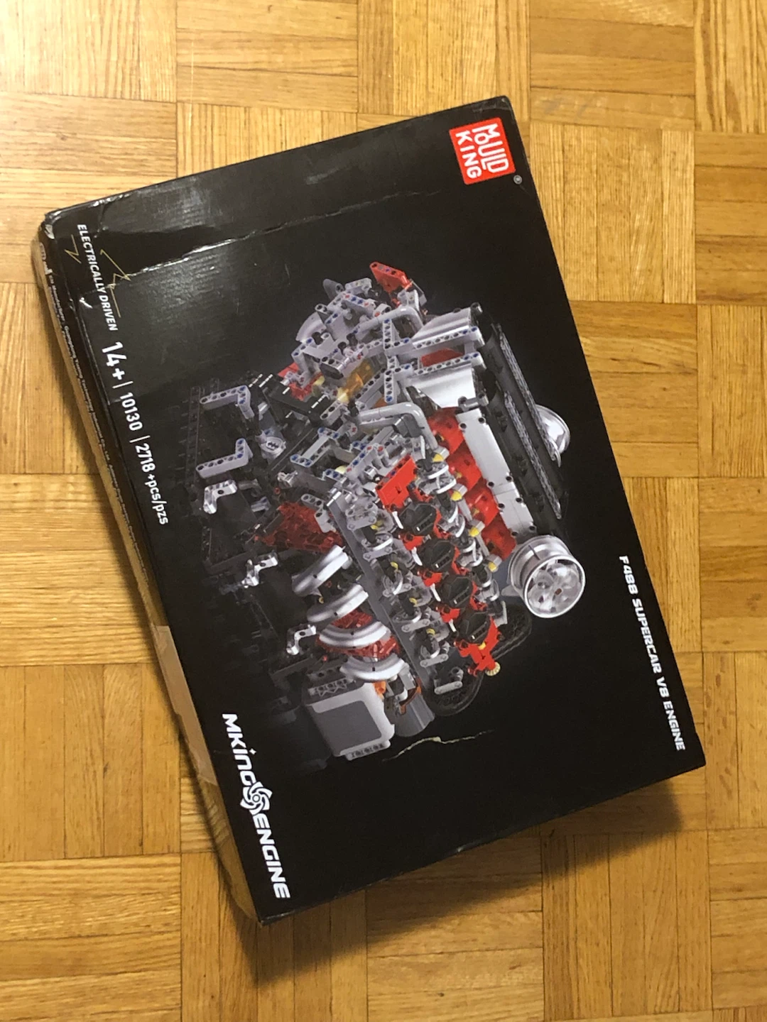 BUILDING KING F40 Supercar V8 Engine Model Kit