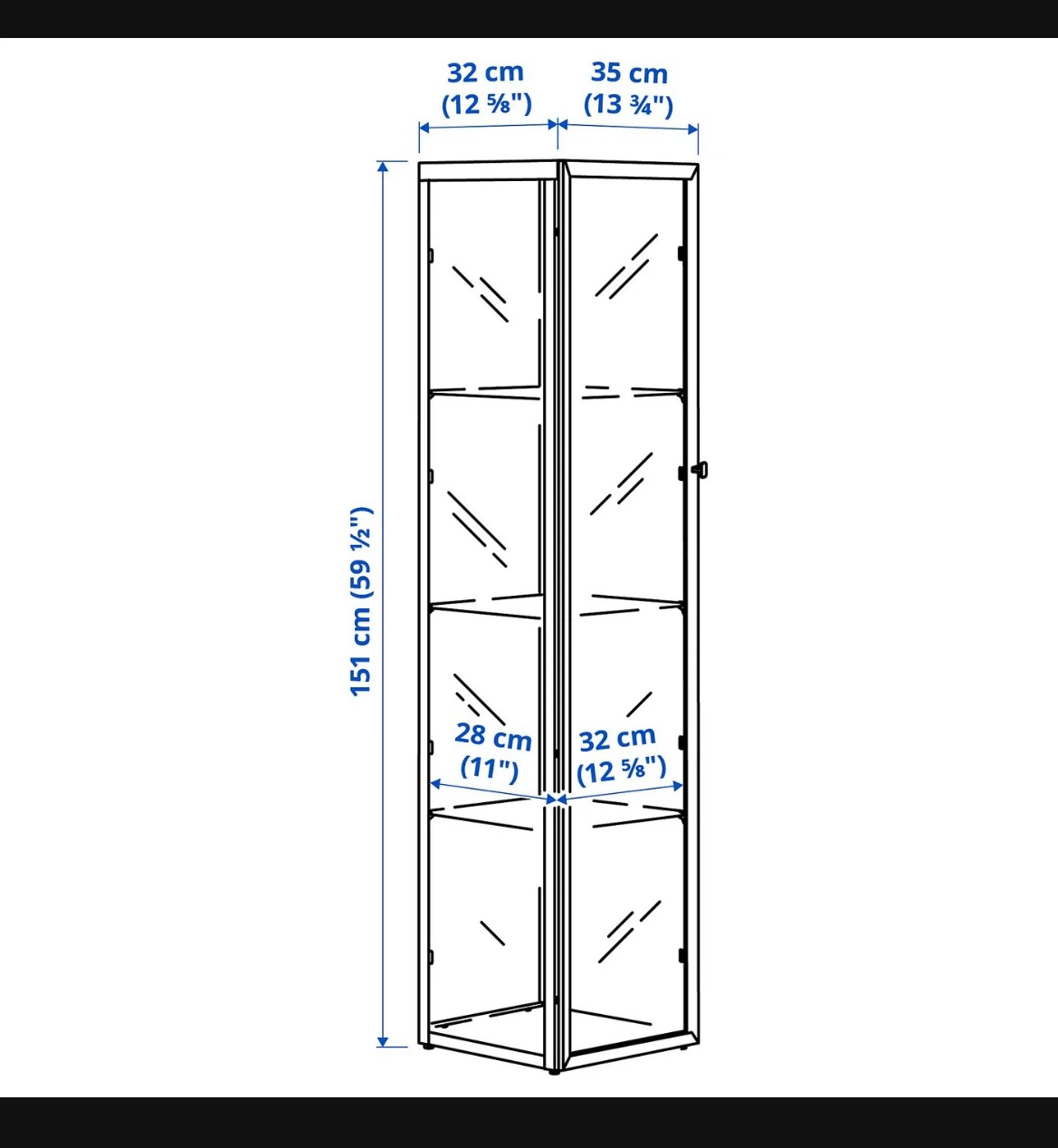 IKEA Milsbo Glass-door Cabinet - photo 3