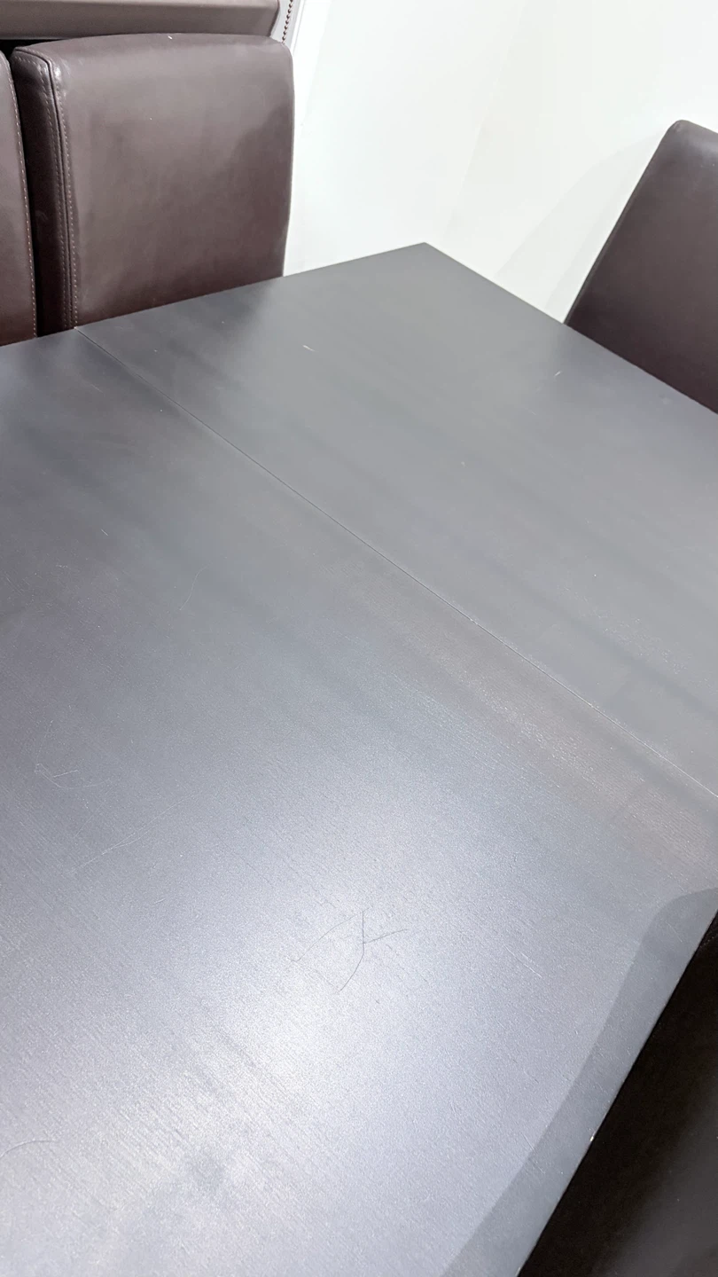 Dark Brown Dining Table and Chairs Set - photo 2