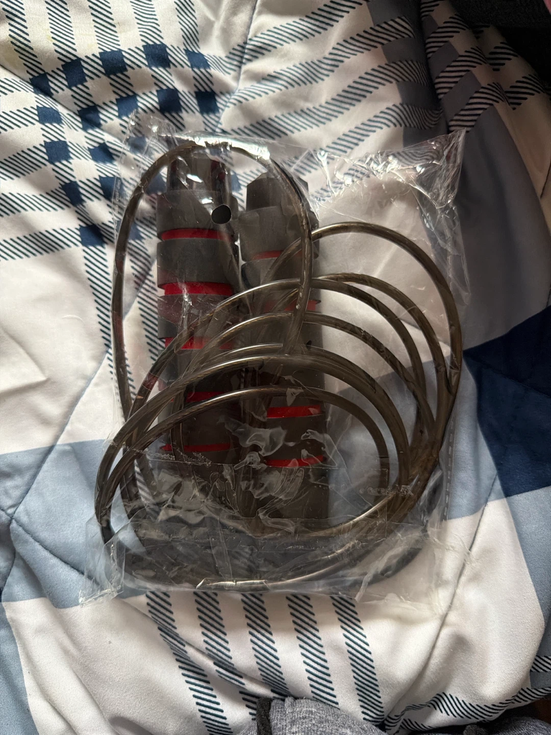Jump Rope with Red and Black Handles