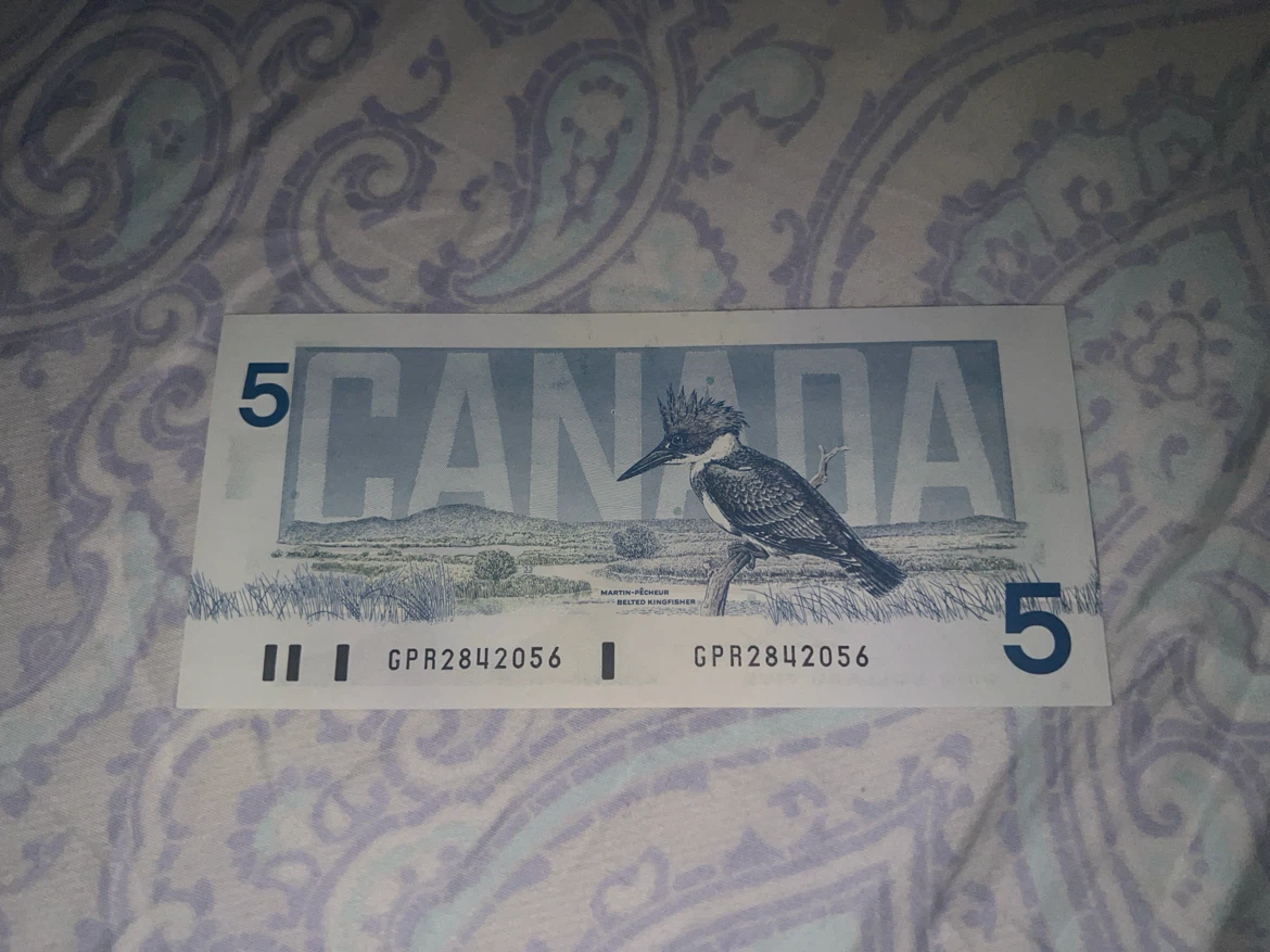 Canada Ten & Five Dollar Bills