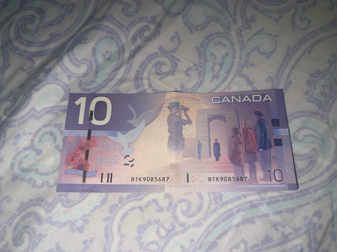 Canada Ten & Five Dollar Bills - photo 3