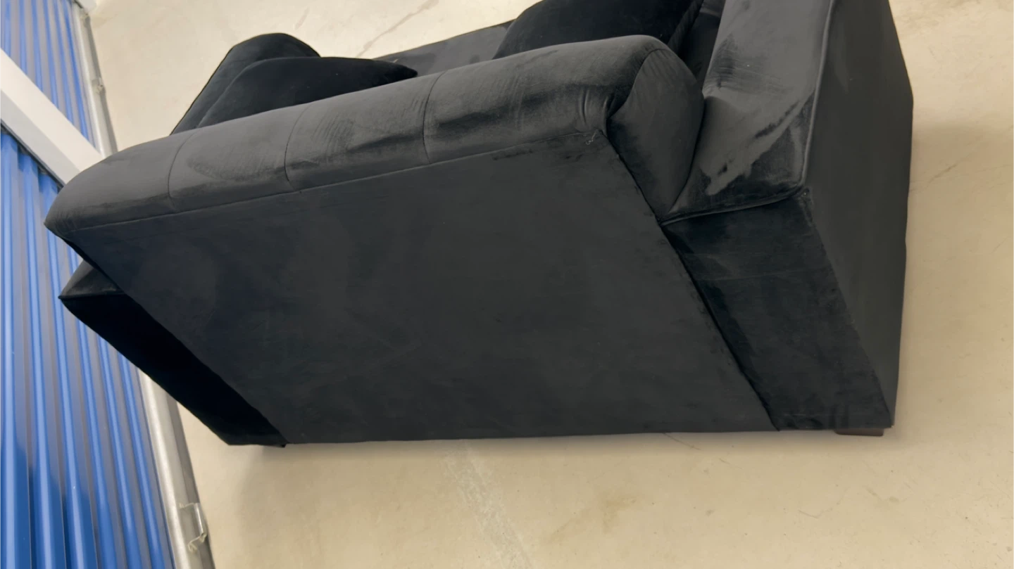 Velvet Loveseat with Pillows - photo 5