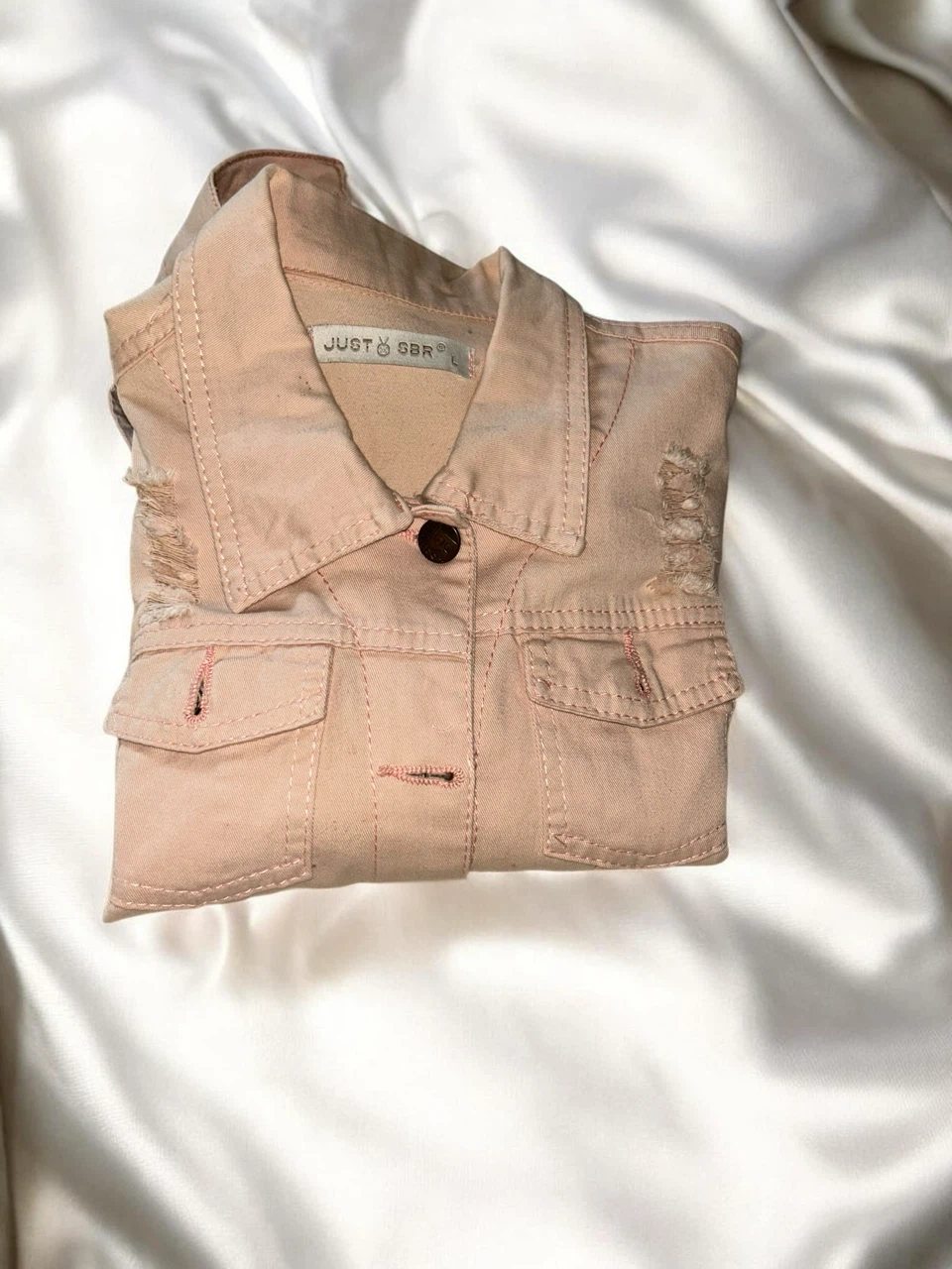 JUST SBR Denim Jacket - Pink