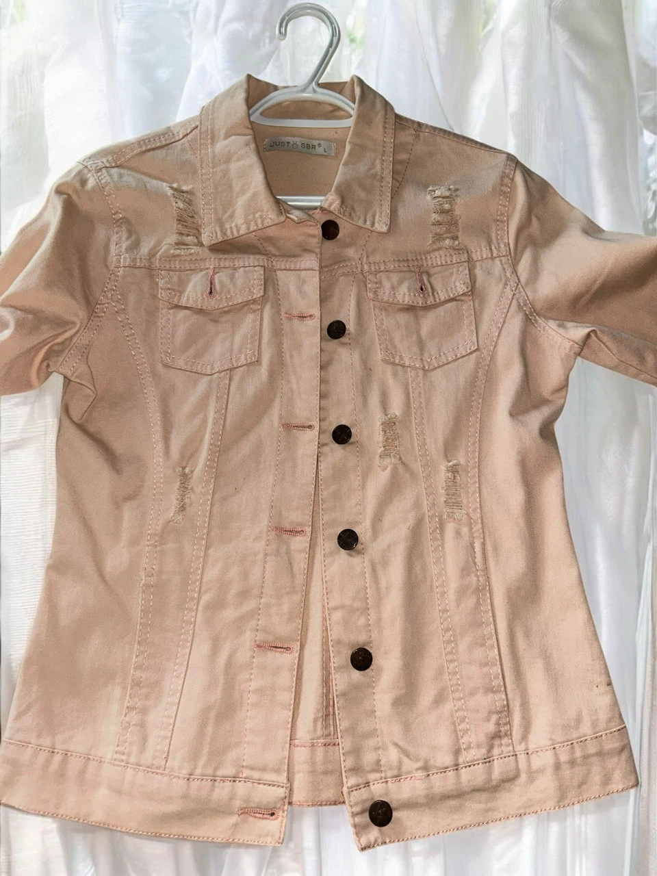 JUST SBR Denim Jacket - Pink - photo 5