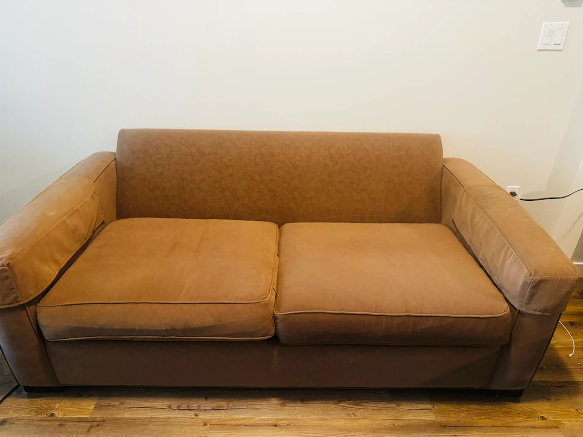 Ethan Allen Sofa - Brown Fabric - photo 2