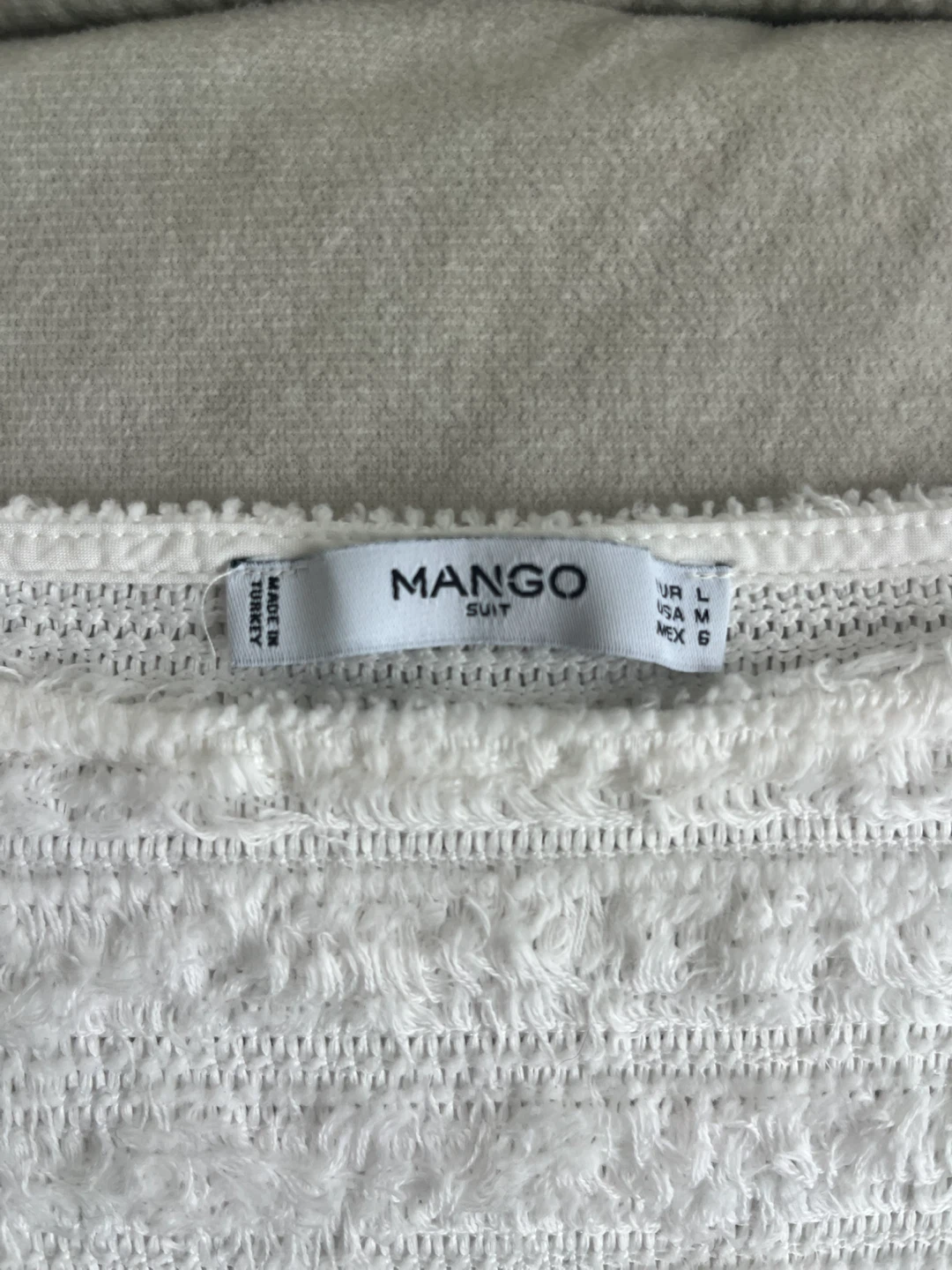 White Mango Suit Textured Knit Top - Size L - photo 2