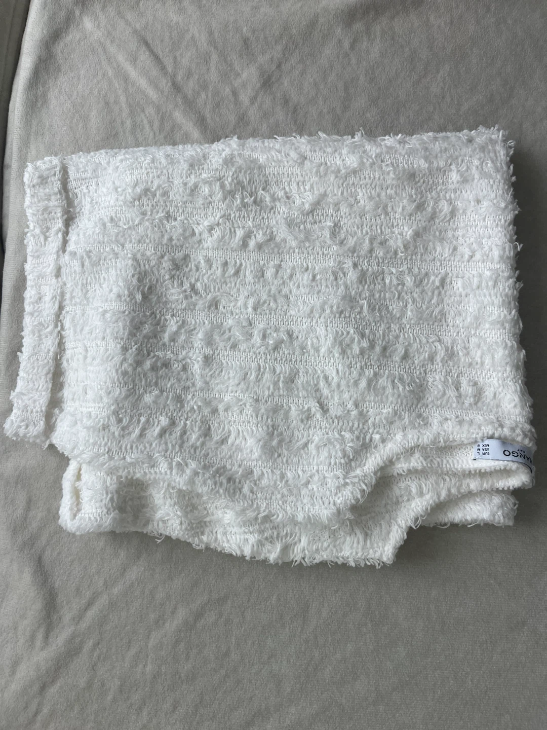 White Mango Suit Textured Knit Top - Size L - photo 4