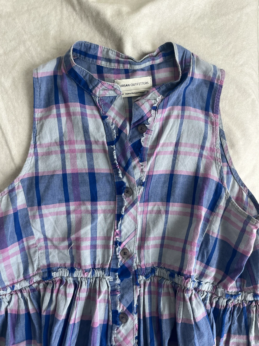 Urban Outfitters Plaid Mini Sleeveless Dress XS - photo 3