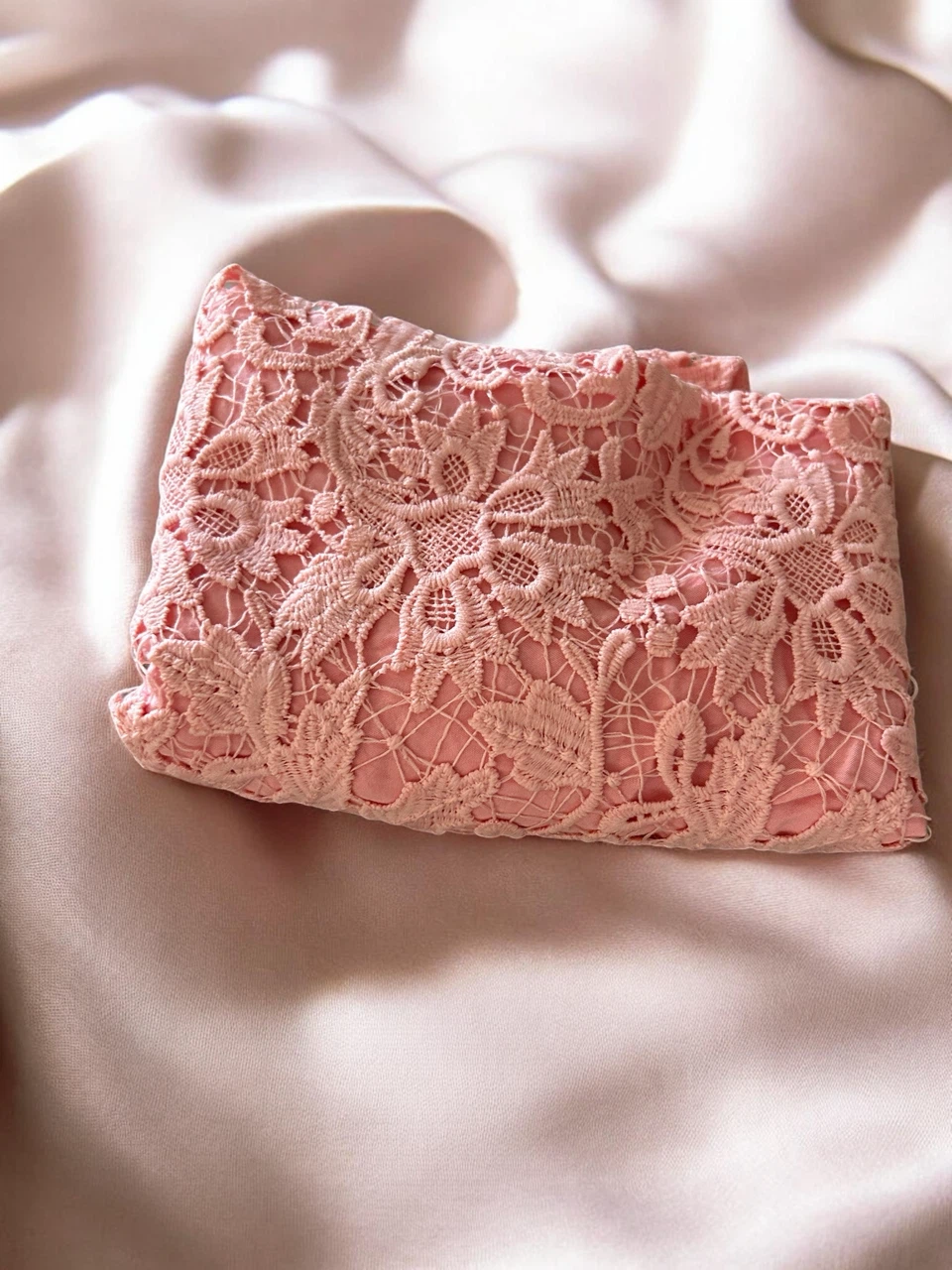 Pink Lace Off-the-Shoulder Top