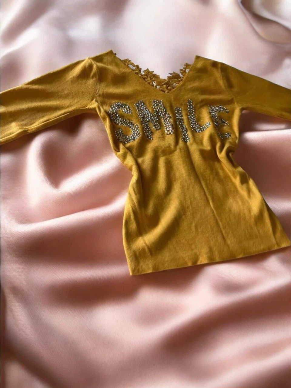 Yellow "Smile" Blouse
