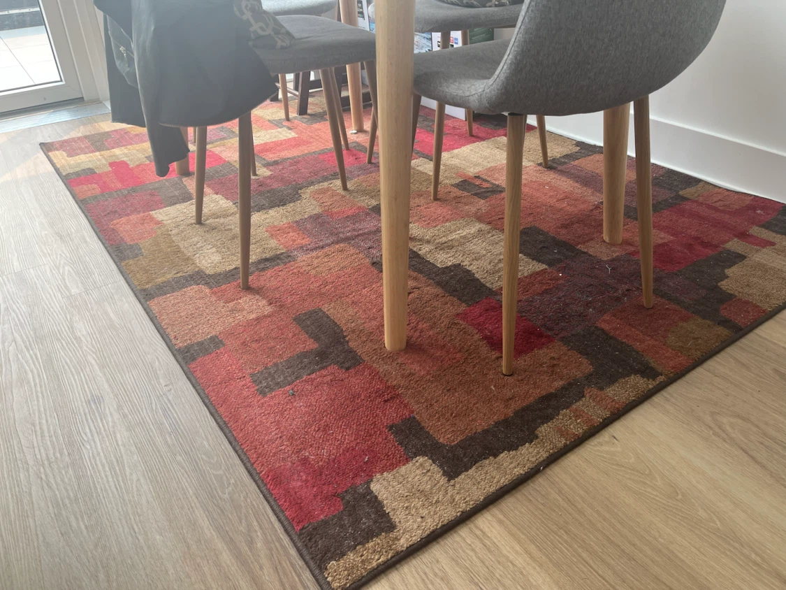 Multi-colored rug