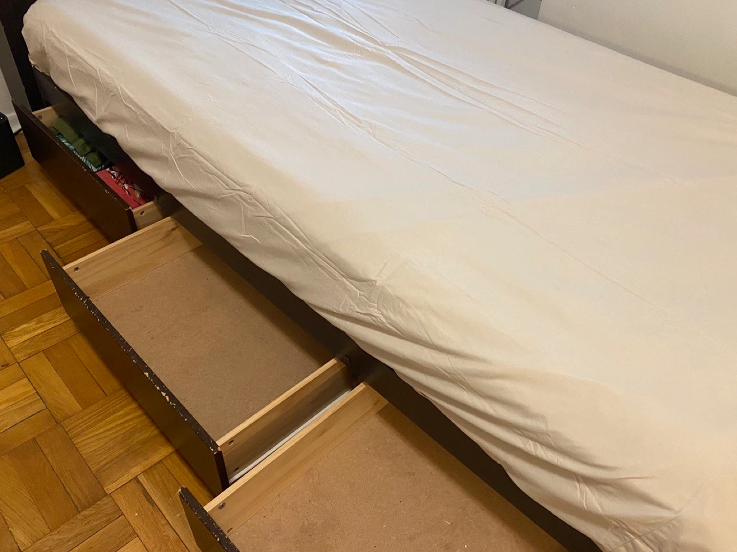 Twin large Bed Frame and Headboard - photo 2