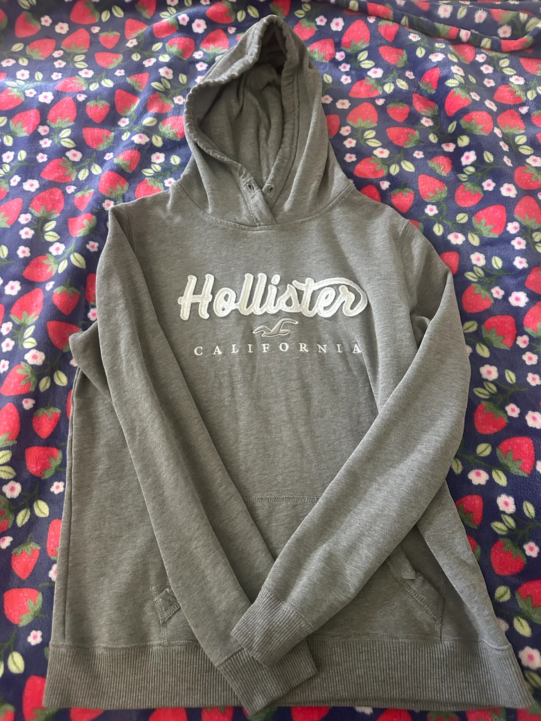 Hollister Grey Hoodie - Size M