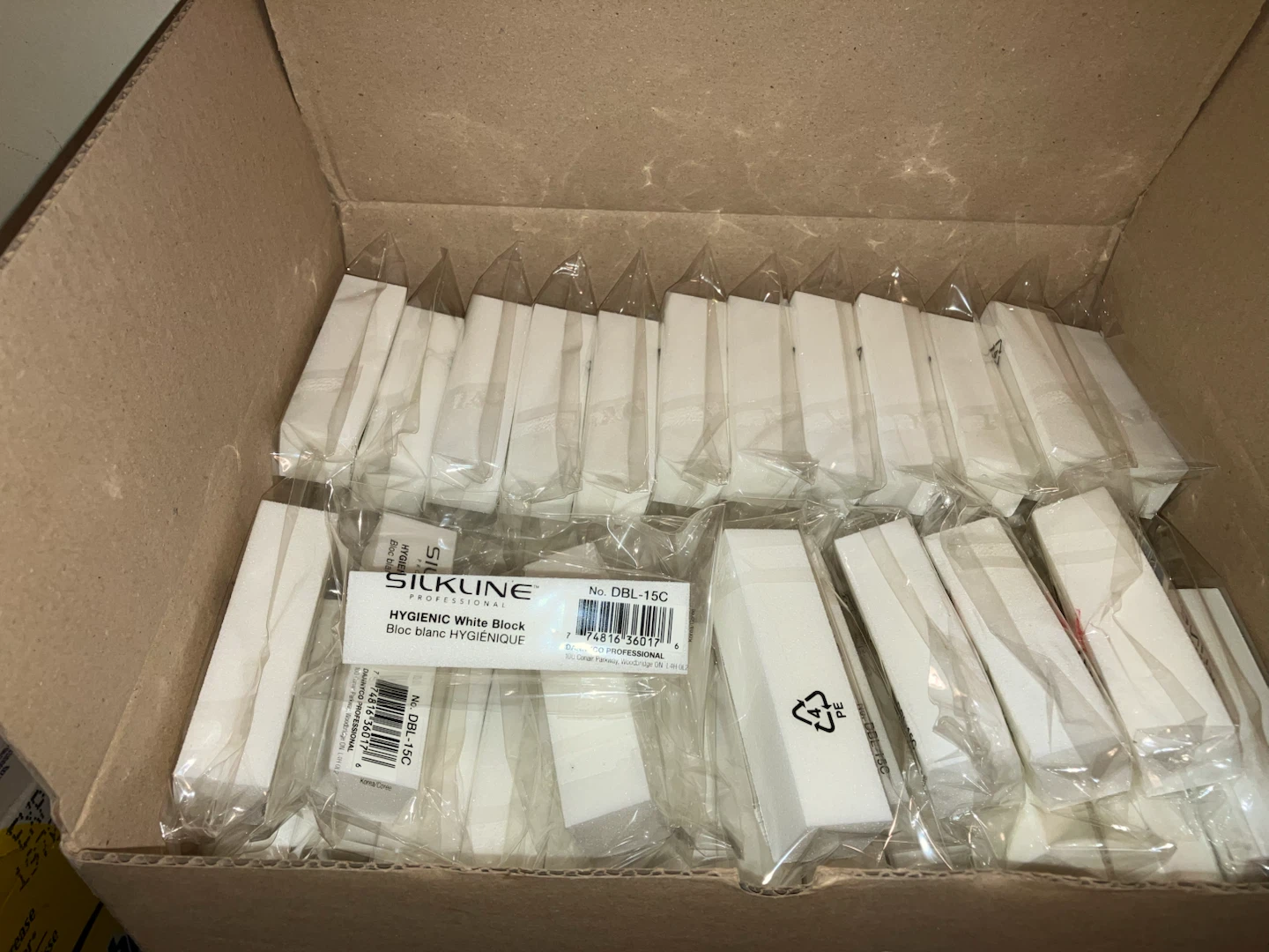 Silkline Hygienic Block Nail Buffers-price Each(has box50)