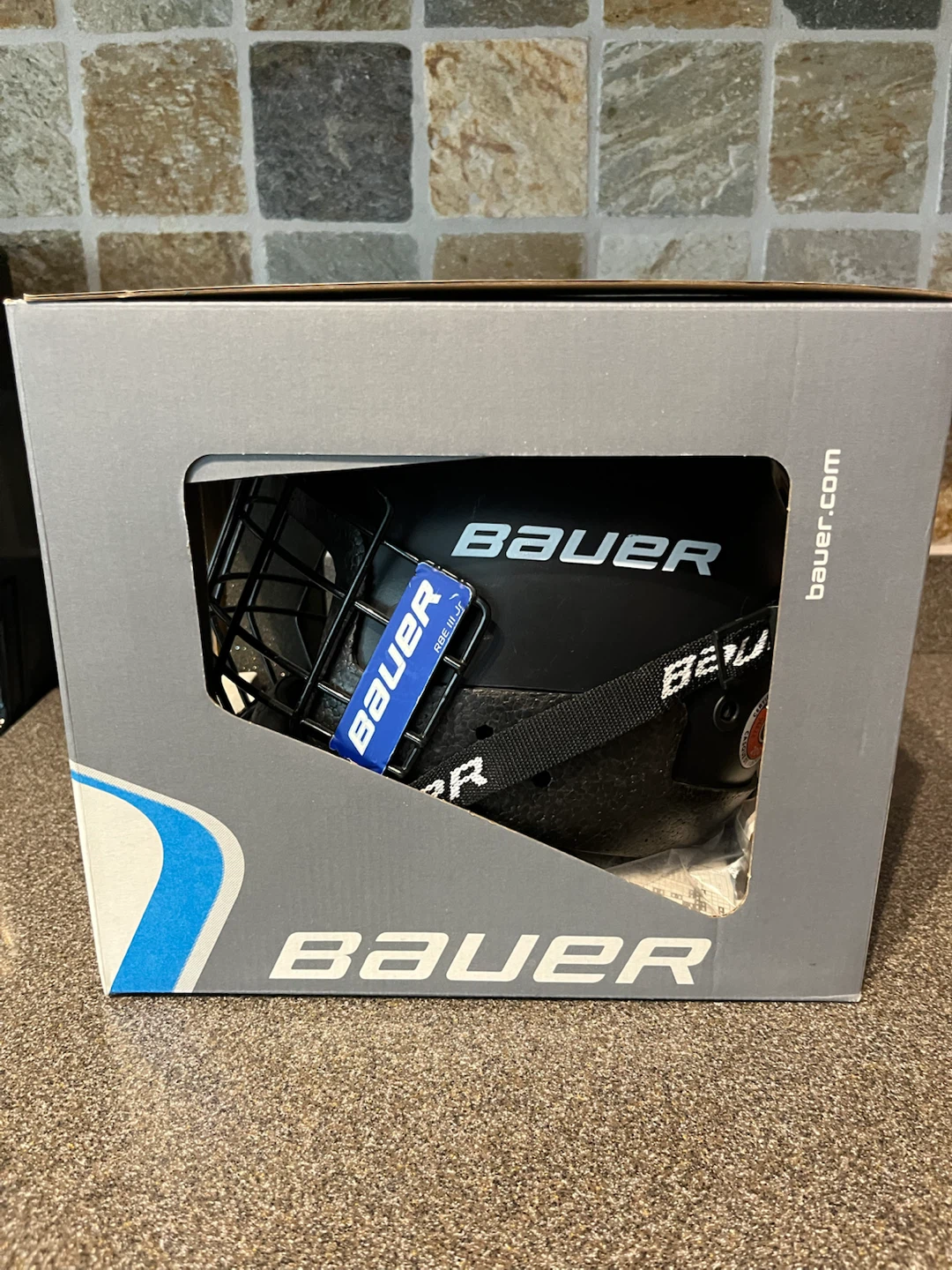 Youth Bauer Hockey Helmet with Cage
