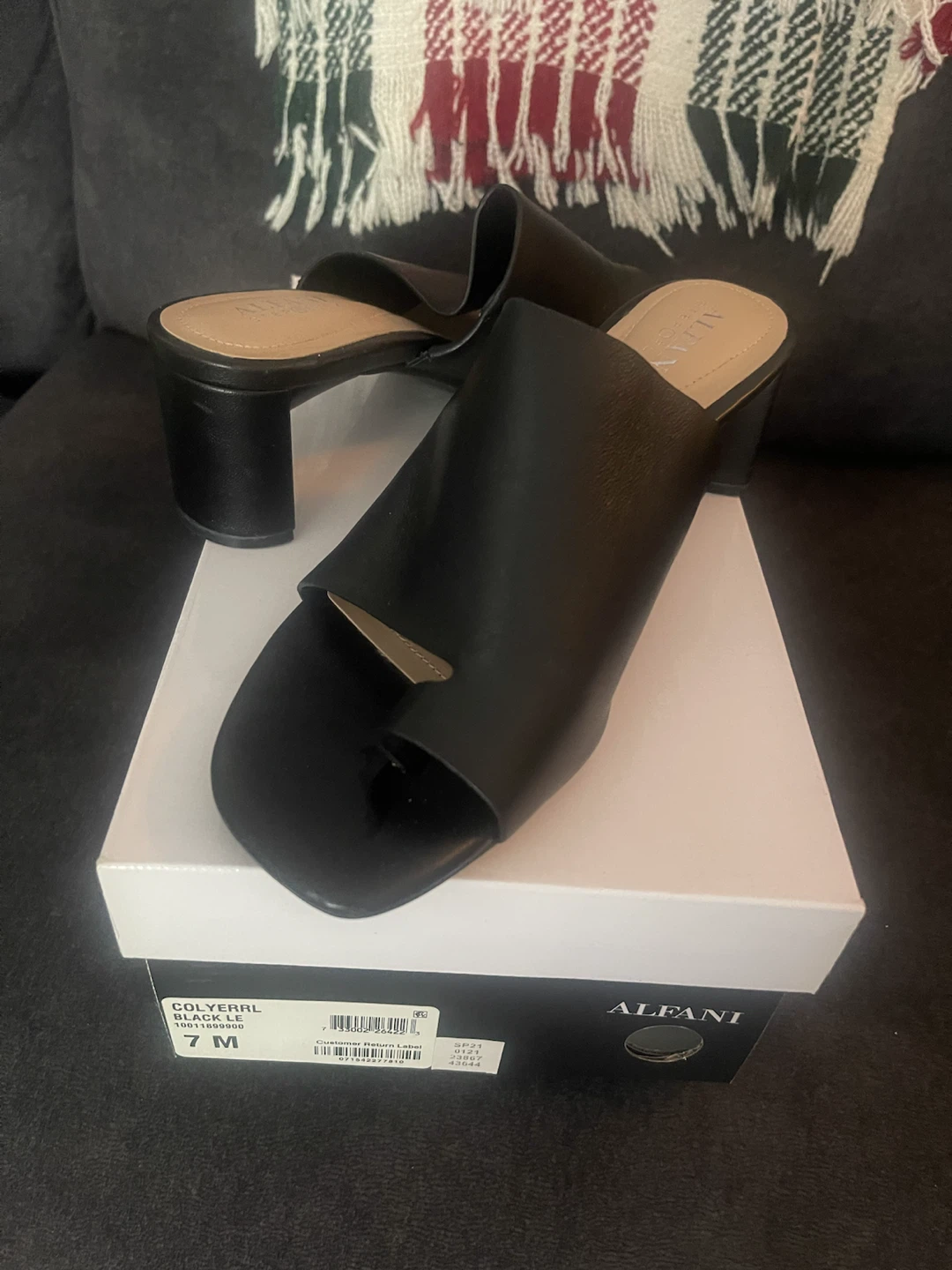 Alfani Black Colverrl Mules - Size 7 - photo 2
