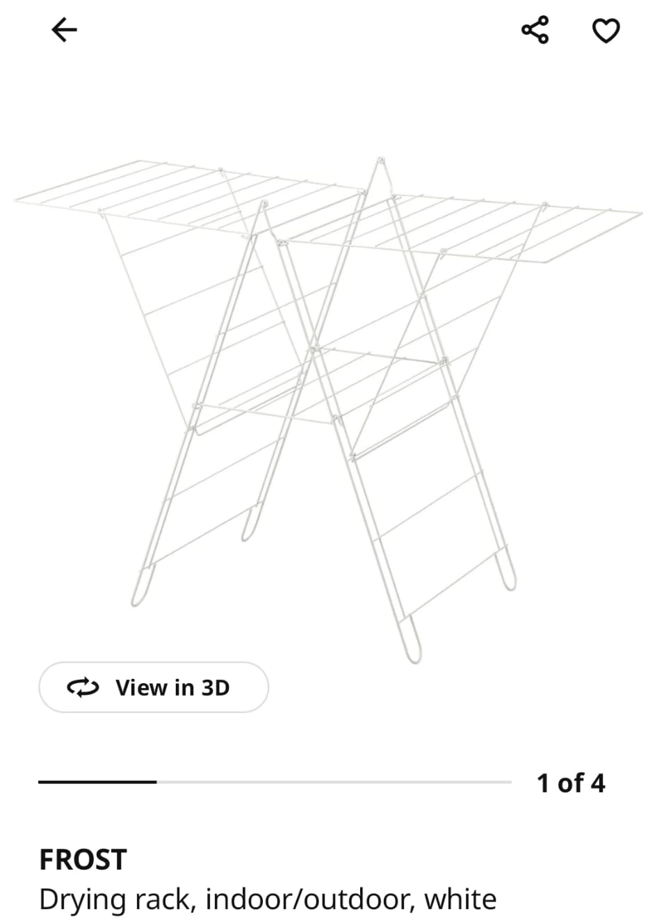 IKEA FROST Drying Rack - White - photo 2