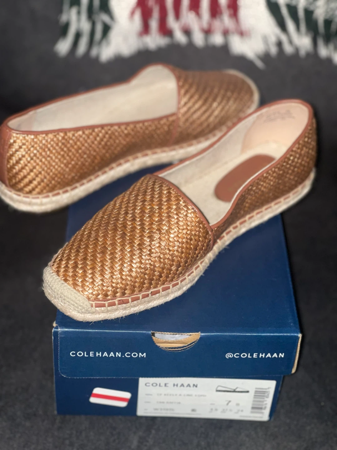 Cole Haan Woven Espadrille Flats Size 7 - photo 2