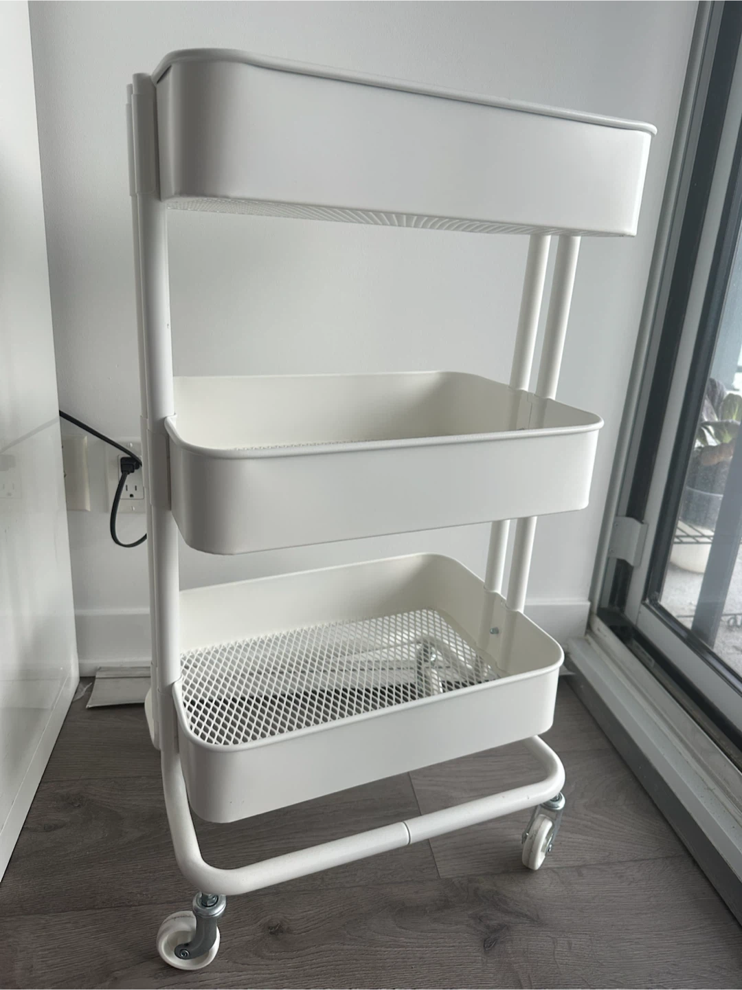 Ikea Raskog White 3-Tier Rolling Cart - photo 2